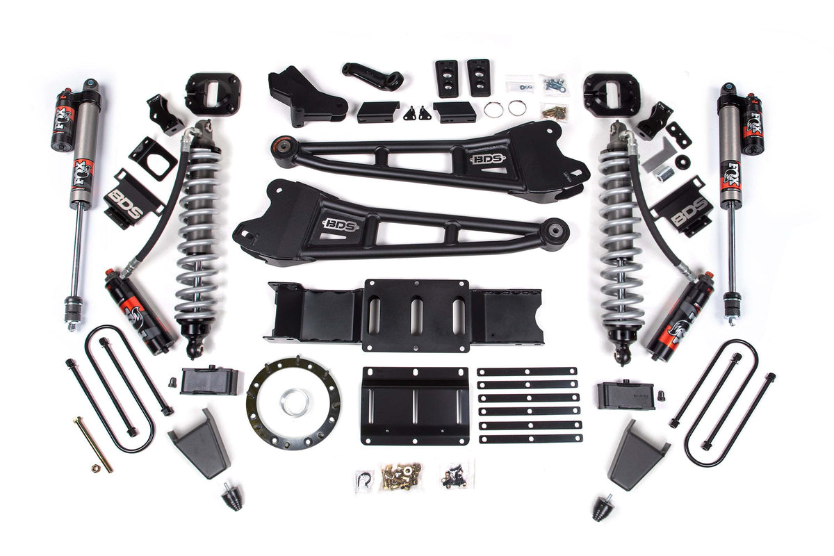 BDS 4 Inch Lift Kit W/ Radius Arm FOX 2.5 Coil-over Conversion - Performance Elite Fits RAM 3500 19-24 4WD Diesel 1706PES