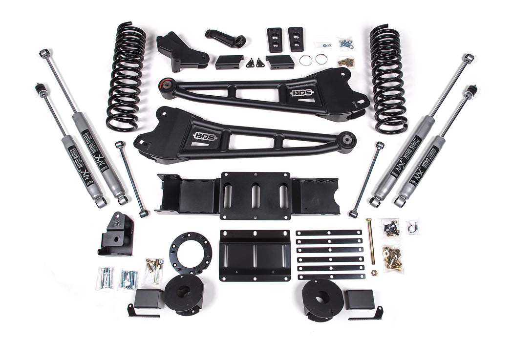 BDS BDS1714H 4 Inch Lift Kit w/ Radius Arm Ram 2500 w/ Rear Air Ride (19-24) 4WD Diesel