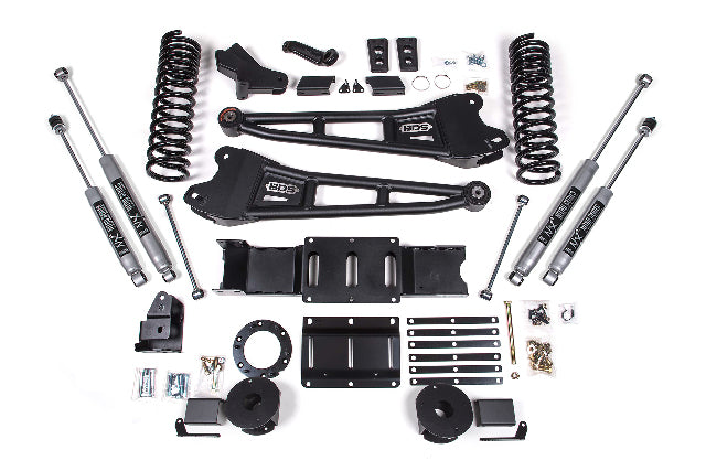 BDS 4 Inch Lift Kit w/ Radius Arm Ram 2500 w/ Rear Air Ride (19-24) 4WD Gas