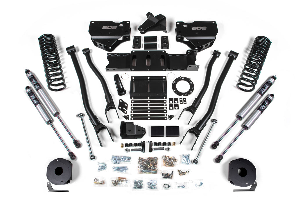 BDS 4 Inch Lift Kit w/ 4-Link Ram 2500 w/ Rear Air Ride (19-24) 4WD Diesel