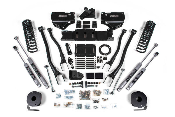 BDS 4 Inch Lift Kit W/ 4-Link RAM 2500 W/ Rear Air Ride 19-24 4WD Gas 1717H