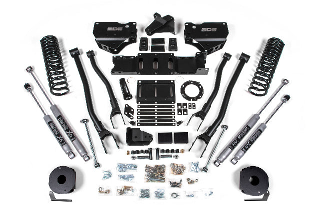 BDS 4 Inch Lift Kit W/ 4-Link Fits RAM 2500 W/ Rear Air Ride 19-24 4WD Diesel 1715H