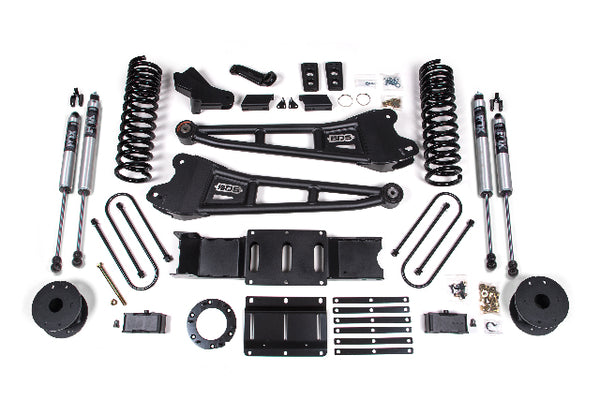 BDS 2019-2024 Fits RAM 3500 4" Radius Arm Gas - 3" Rear Block W/ Air Bag - FOX Shocks 1722FS