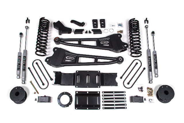 BDS 2019-2024 Fits RAM 3500 4" Radius Arm Gas - 3" Rear Block W/ Air Bag - NX2 Shocks 1722H