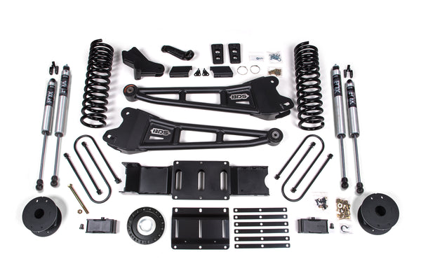 BDS 2019-2024 RAM 3500 4" Radius Arm Diesel - 3" Rear Block W/ Air Bag - 8-bolt T-case - Fox Shocks 1719FS