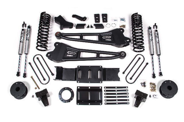 BDS 6 Inch Lift Kit W/ Radius Arm Fits RAM 3500 W/ Rear Air Ride 19-24 4WD Diesel 1724FS