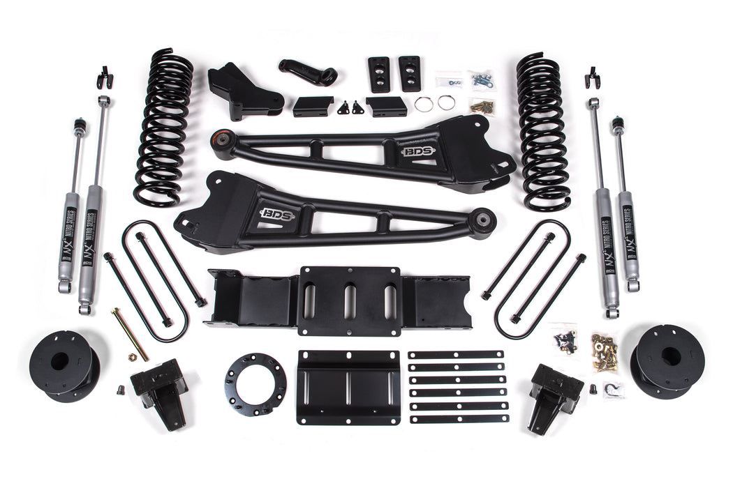 BDS 5.5 Inch Lift Kit w/ Radius Arm Ram 3500 w/ Rear Air Ride (19-24) 4WD Gas