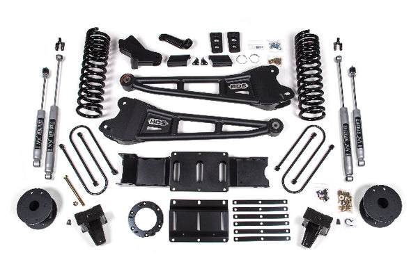 BDS 6 Inch Lift Kit W/ Radius Arm RAM 3500 W/ Rear Air Ride 19-24 4WD Diesel 1724H