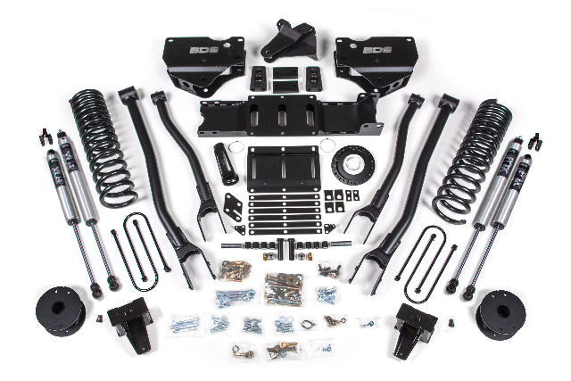 BDS 6 Inch Lift Kit w/ 4-Link Ram 3500 w/ Rear Air Ride (19-24) 4WD Diesel