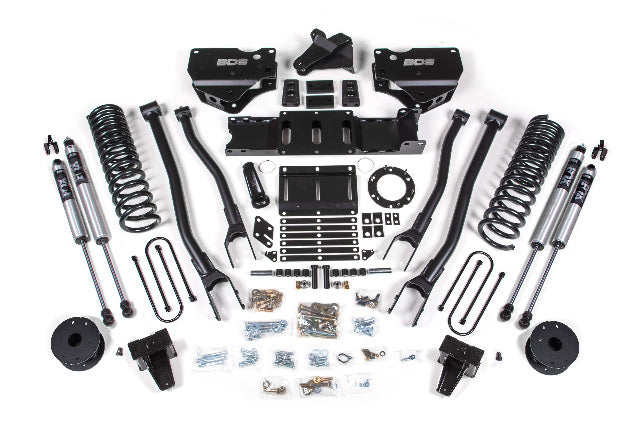 BDS 6 Inch Lift Kit W/ 4-Link Fits RAM 3500 W/ Rear Air Ride 19-24 4WD Diesel 1732FS
