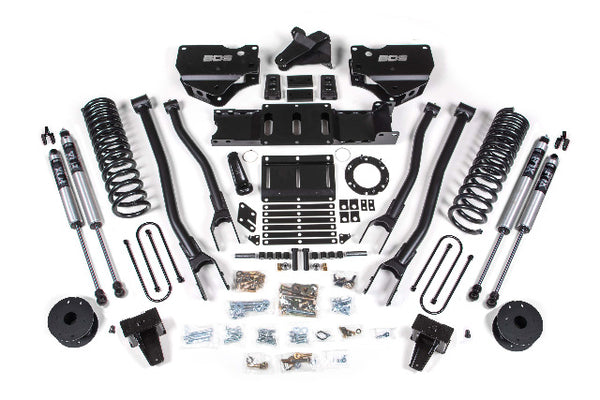 BDS 6 Inch Lift Kit W/ 4-Link RAM 3500 W/ Rear Air Ride 19-24 4WD Diesel 1732FS