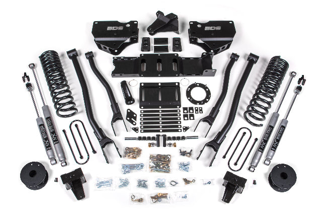 BDS 6 Inch Lift Kit w/ 4-Link Ram 3500 w/ Rear Air Ride (19-24) 4WD Diesel