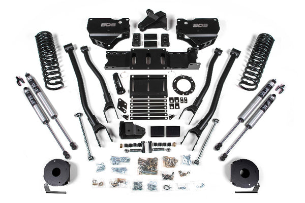 BDS 6 Inch Lift Kit W/ 4-Link RAM 2500 W/ Rear Air Ride 19-24 4WD Diesel 1738FS
