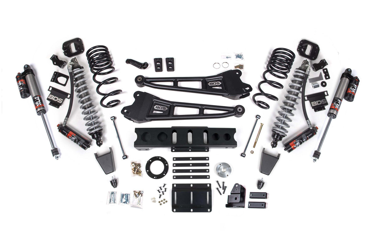 BDS 4 Inch Lift Kit W/ Radius Arm FOX 2.5 Coil-over Conversion - Performance Elite Fits RAM 2500 14-18 4WD Diesel 1762PES