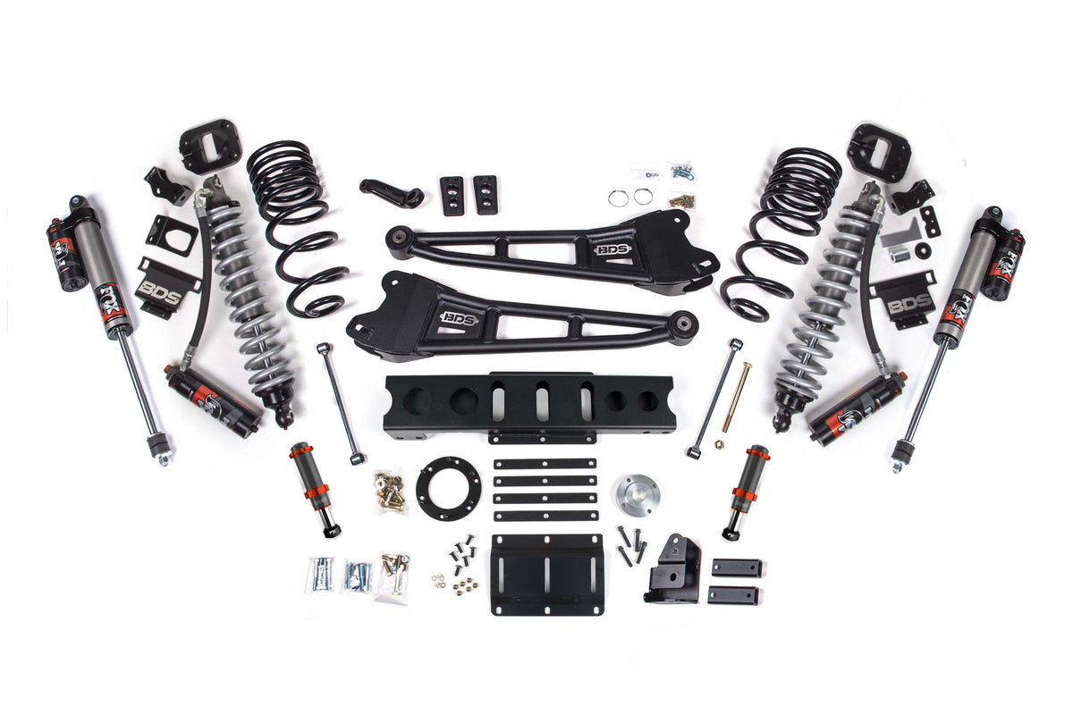 BDS 4 Inch Lift Kit W/ Radius Arm FOX 2.5 Coil-over Conversion - Performance Elite Fits RAM 2500 14-18 4WD Diesel 1762PESB