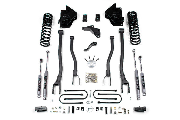 BDS 4 Inch Lift Kit W/ 4-Link RAM 3500 13-18 4WD Diesel 697FS