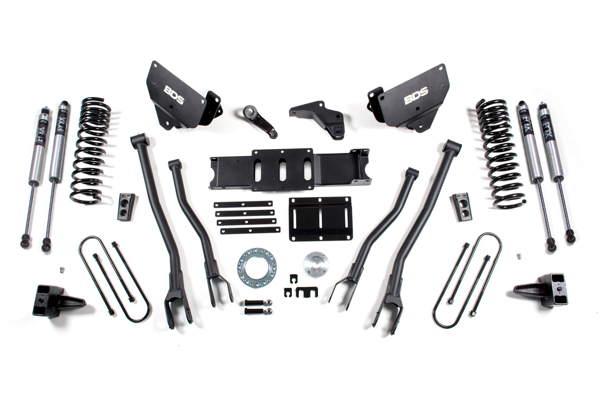 BDS 6 Inch Lift Kit W/ 4-Link Fits RAM 3500 13-18 4WD Diesel 1603FS