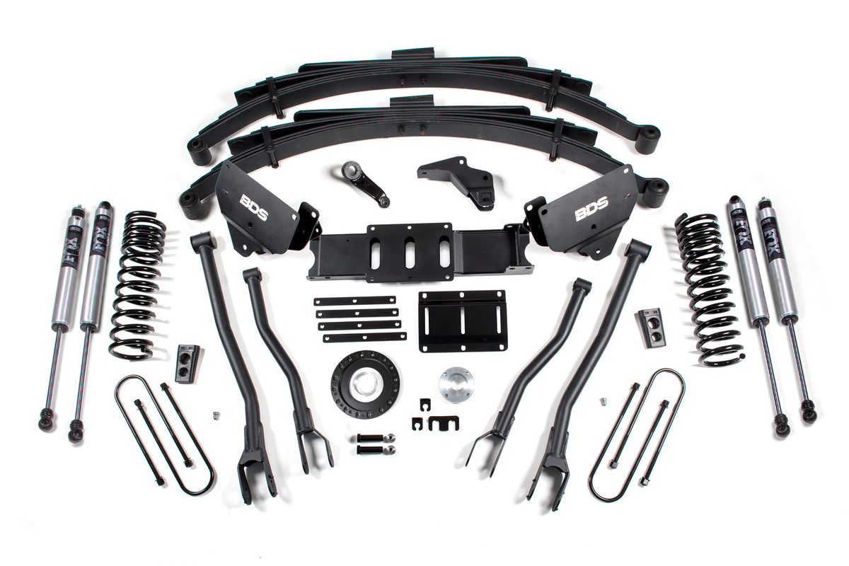 BDS 6 Inch Lift Kit W/ 4-Link Fits RAM 3500 13-18 4WD Diesel 1784FS