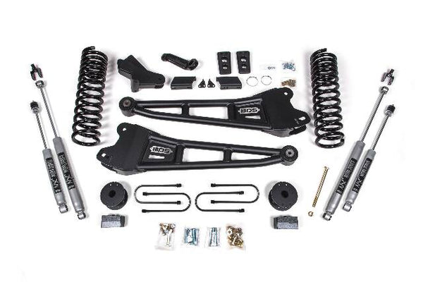 BDS 4 Inch Lift Kit W/ Radius Arm RAM 3500 W/ Rear Air Ride 13-18 4WD Gas 1793FS