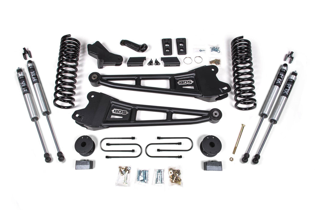 BDS BDS1793FS 4 Inch Lift Kit w/ Radius Arm Ram 3500 w/ Rear Air Ride (13-18) 4WD Gas