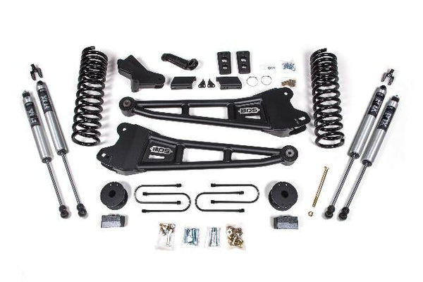 BDS 4 Inch Lift Kit W/ Radius Arm RAM 3500 W/ Rear Air Ride 13-18 4WD Diesel 1792FS