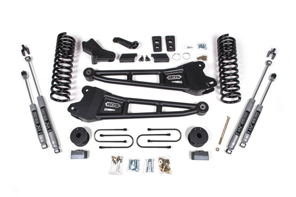 BDS 4 Inch Lift Kit W/ Radius Arm RAM 3500 W/ Rear Air Ride 13-18 4WD Diesel 1792H