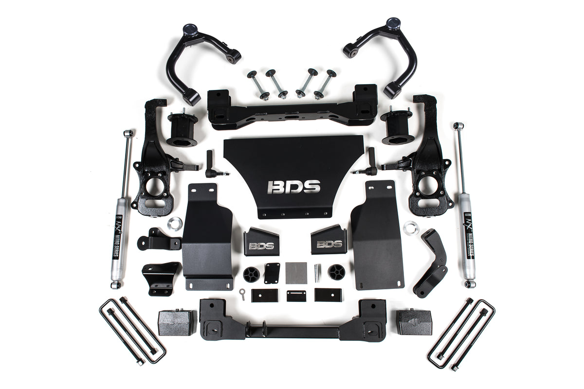 BDS 4 Inch Lift Kit, Fits Chevy Silverado Or GMC Sierra 1500 19-24 4WD Gas 1800H