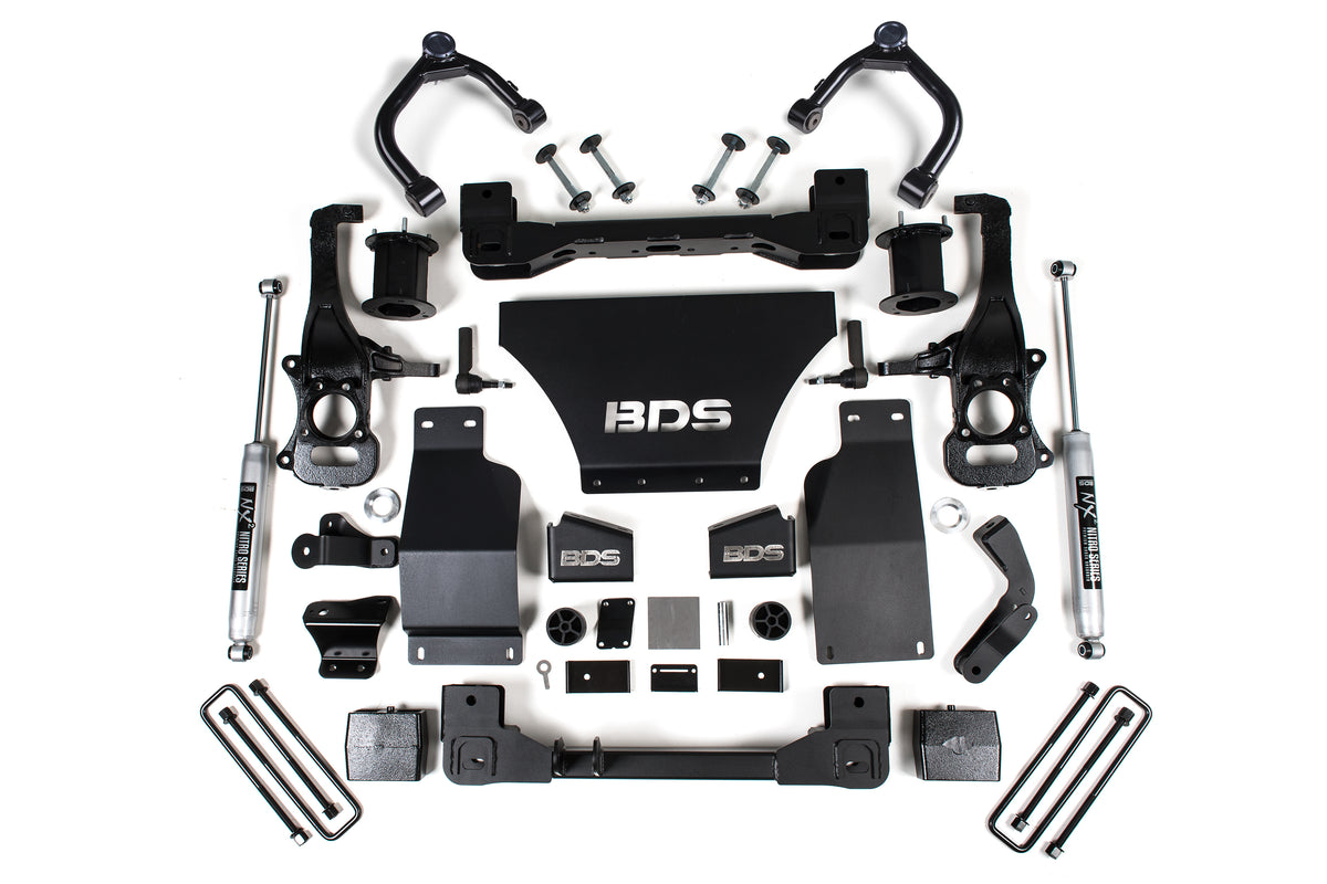 BDS 6 Inch Lift Kit, Fits Chevy Silverado Or GMC Sierra 1500 19-24 4WD Gas 1801H