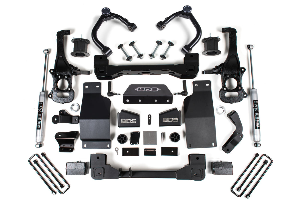 BDS BDS1802FSR 4 Inch Lift Kit Chevy Silverado or fits gmc Sierra 1500 (19-24) 4WD Diesel