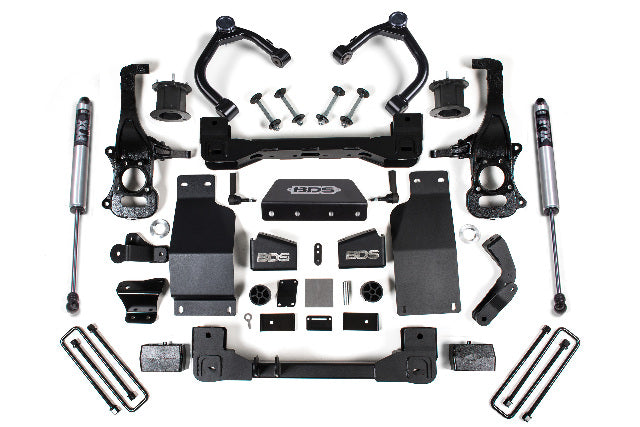 BDS 4 Inch Lift Kit Fits Chevy Silverado or Fits GMC Sierra 1500 (19-24) 4WD Diesel