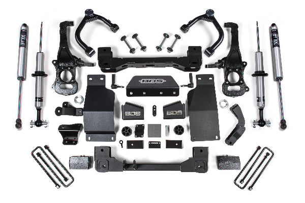 BDS 4 Inch Lift Kit, Fits Chevy Silverado Or GMC Sierra 1500 19-24 4WD Diesel 1802FSR