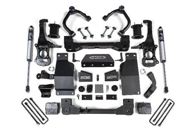 BDS 6 Inch Lift Kit, Fits Chevy Silverado Or GMC Sierra 1500 19-24 4WD Diesel 1803FS