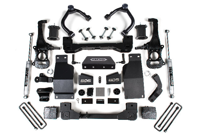 BDS 6 Inch Lift Kit Fits Chevy Silverado or Fits GMC Sierra 1500 (19-24) 4WD Diesel