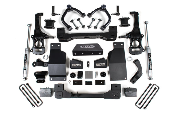 BDS 4 Inch Lift Kit, Fits Chevy Trail Boss Or GMC AT4 1500 20-24 4WD Diesel 1807H