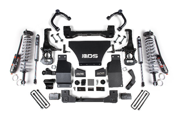 BDS 2.5 Inch Lift Kit 2.5 Performance Elite Coil-over, Fits Chevy Trail Boss Or GMC AT4 1500 19-24 4WD Diesel 1814FPE