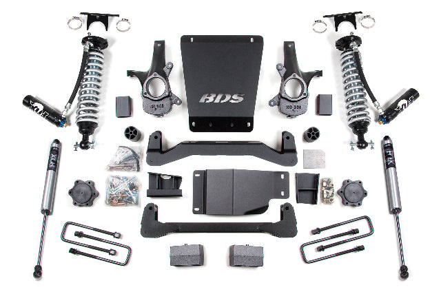 BDS 4 Inch Lift Kit 2.5 Coil-over, Fits Chevy Silverado Or GMC Sierra 1500 07-13 4WD 184FDSC