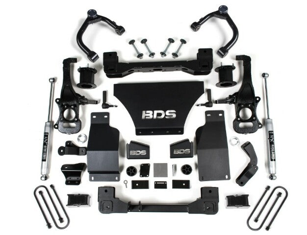 2025 Chevy/GMC 1500 4wd 4" Suspension Lift Kit, V8 Gas, 3" Rear, Block - Spacer Front, NX2 Rear