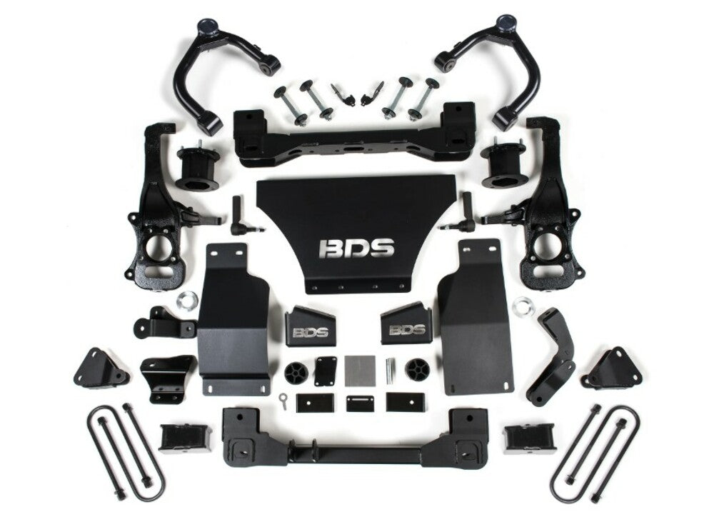 BDS 2025 Fits Chevy/gmc 1500 4WD 4" Suspension Lift Kit W/arc, V8 Gas, 3" Rear, Block - Spacer Front 1852H
