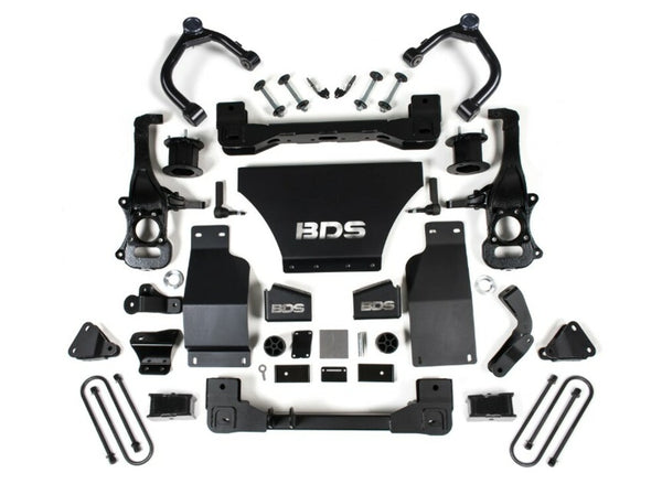 BDS 2025 Chevy/gmc 1500 4WD 4" Suspension Lift Kit W/arc, V8 Gas, 3" Rear, Block - Spacer Front 1852H