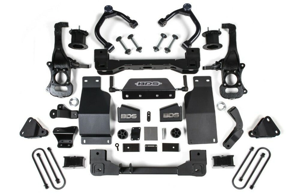 BDS 2025 Fits Chevy/gmc 1500 4WD 4" Suspension Lift Kit W/arc, 3.0 Diesel / 2.7 Gas, 3" Rear, Block - Spacer Front 1854H