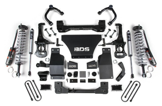 2025 Chevy TB/GMC AT4 1500 4wd 2.5" Suspension Lift Kit, V8 Gas, 1" Rear, Block -Fox 2.5 PES C/O Front, Fox 2.5 PES Rear