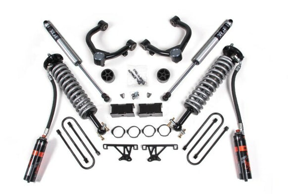 BDS 2025 Fits Chevy Tb/gmc AT4 1500 4WD 1.5" Suspension Lift Kit, 0.5" Rear, Block - FOX 2.5 Pes C/o Front, FOX 2.5 Pes Rear 1858PES