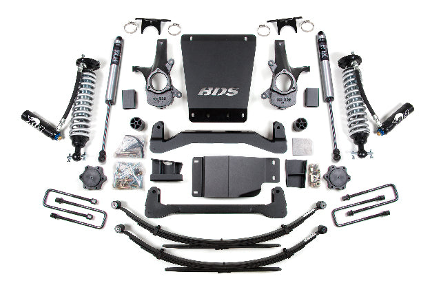 BDS 4 Inch Lift Kit 2.5 Coil-over, Fits Chevy Silverado Or GMC Sierra 1500 07-13 4WD 185FDSC