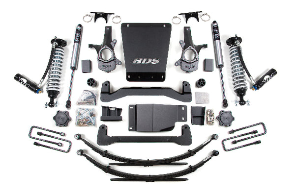 BDS 4 Inch Lift Kit 2.5 Coil-over, Fits Chevy Silverado Or GMC Sierra 1500 07-13 4WD 185FDSC