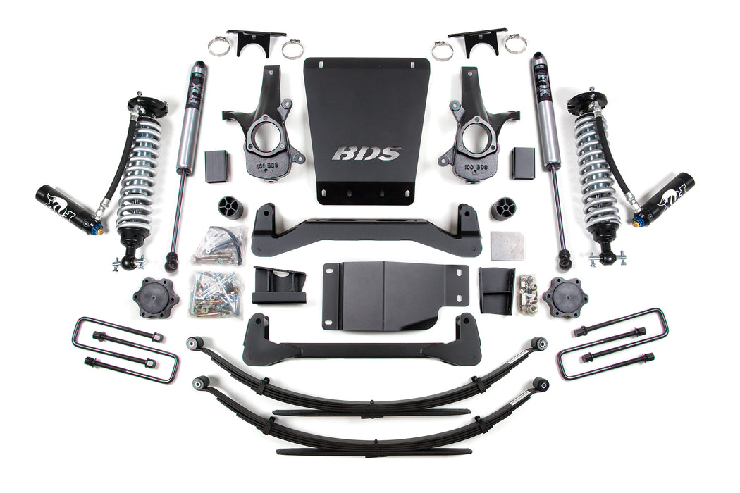 BDS 4 Inch Lift Kit 2.5 Coil-Over Fits Chevy Silverado or Fits GMC Sierra 1500 (07-13) 4WD
