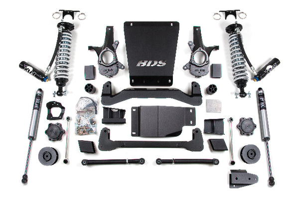 BDS 4 Inch Lift Kit 2.5 Coil-over, Fits Chevy/ GMC Avalanche, Suburban, Tahoe, Or Yukon 1500 07-14 4WD 188FDSC