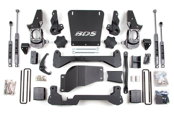 BDS 7 Inch Lift Kit, Fits Chevy Silverado Or GMC Sierra 2500HD/3500 01-10 4WD 1818H