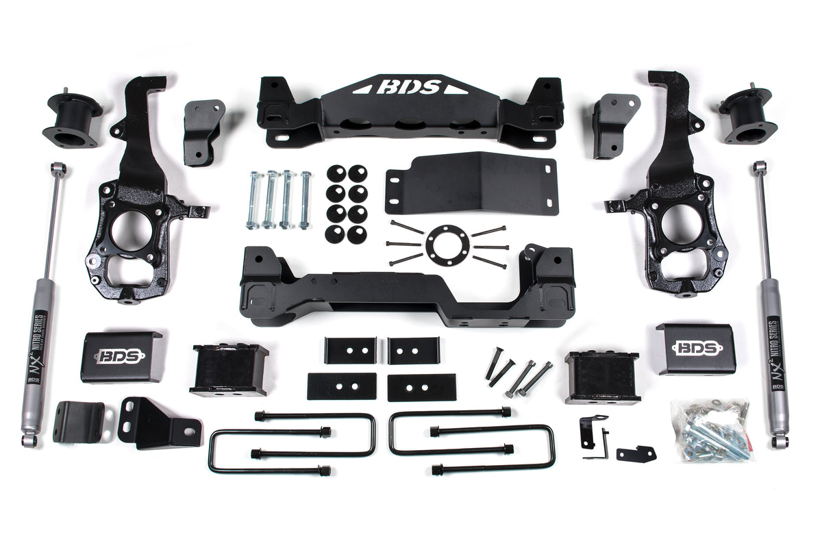 BDS 6 Inch Lift Kit, Fits Ford F150 21-25 4WD 1900H