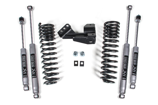 BDS 1-2 Inch Leveling Kit Performance Spring, Fits Ford F250/F350 Super Duty 1 Inch Lift 17-19 2 Inch Lift 20-25 4WD Diesel & Gas 1910H