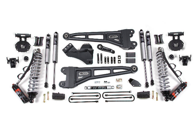 BDS 4 Inch Lift Kit W/ Radius Arm 2.5 Performance Elite Coil-over Conversion, Fits Ford F250/F350 Super Duty 05-07 4WD Diesel 1931FPE